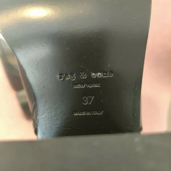 Rag And Bone Axel Boots In Black Colour Size EU 37/US 7 - Picture 4 of 6